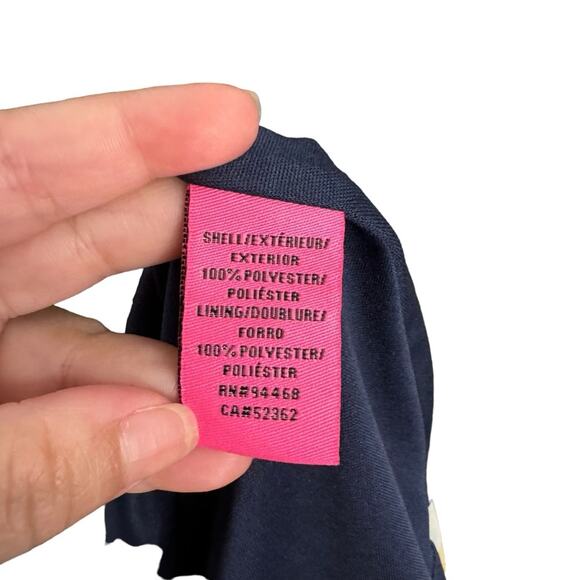 Betsey Johnson Navy Floral Back Tie Fit and Flare Dress - Picture 8 of 9